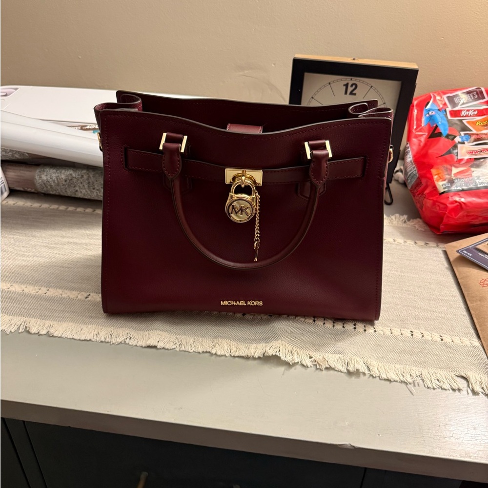 Michael Kors Dark Red Satchel